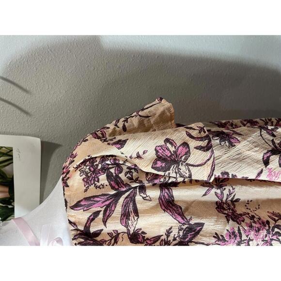 Free People Sunbaked Swing Dress (Peach Combo)-Size S- - Picture 5 of 7